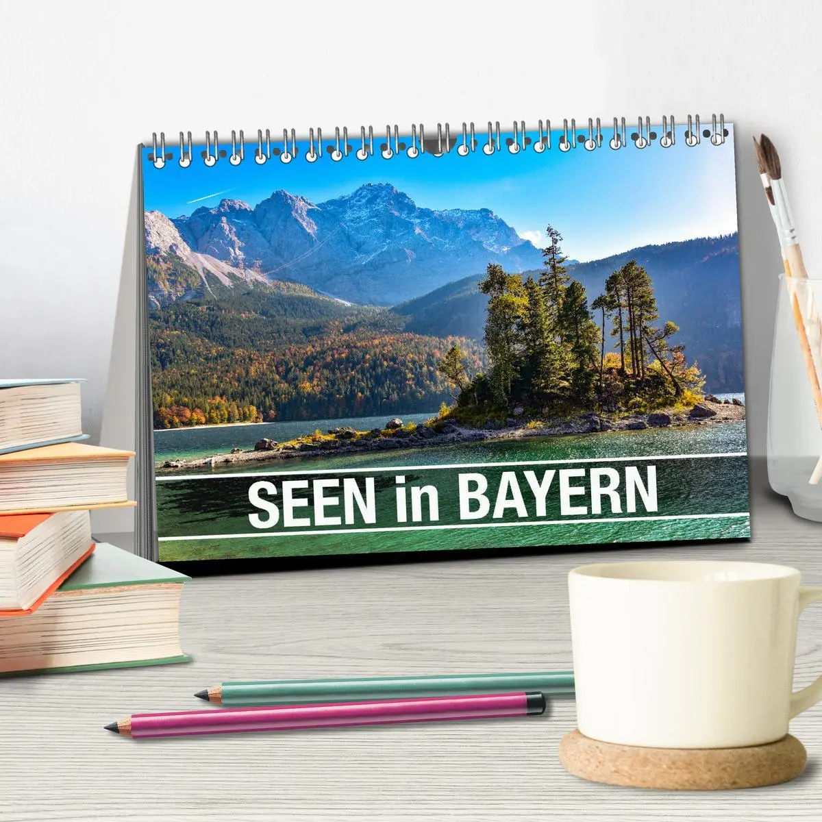 Bild: 9783457288382 | Seen in Bayern (Tischkalender 2026 DIN A5 quer), CALVENDO...