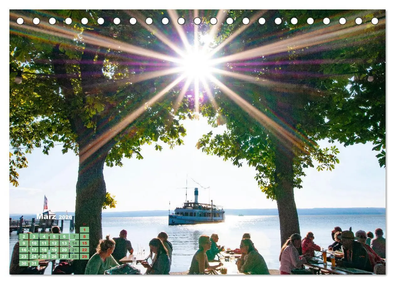 Bild: 9783457288382 | Seen in Bayern (Tischkalender 2026 DIN A5 quer), CALVENDO...