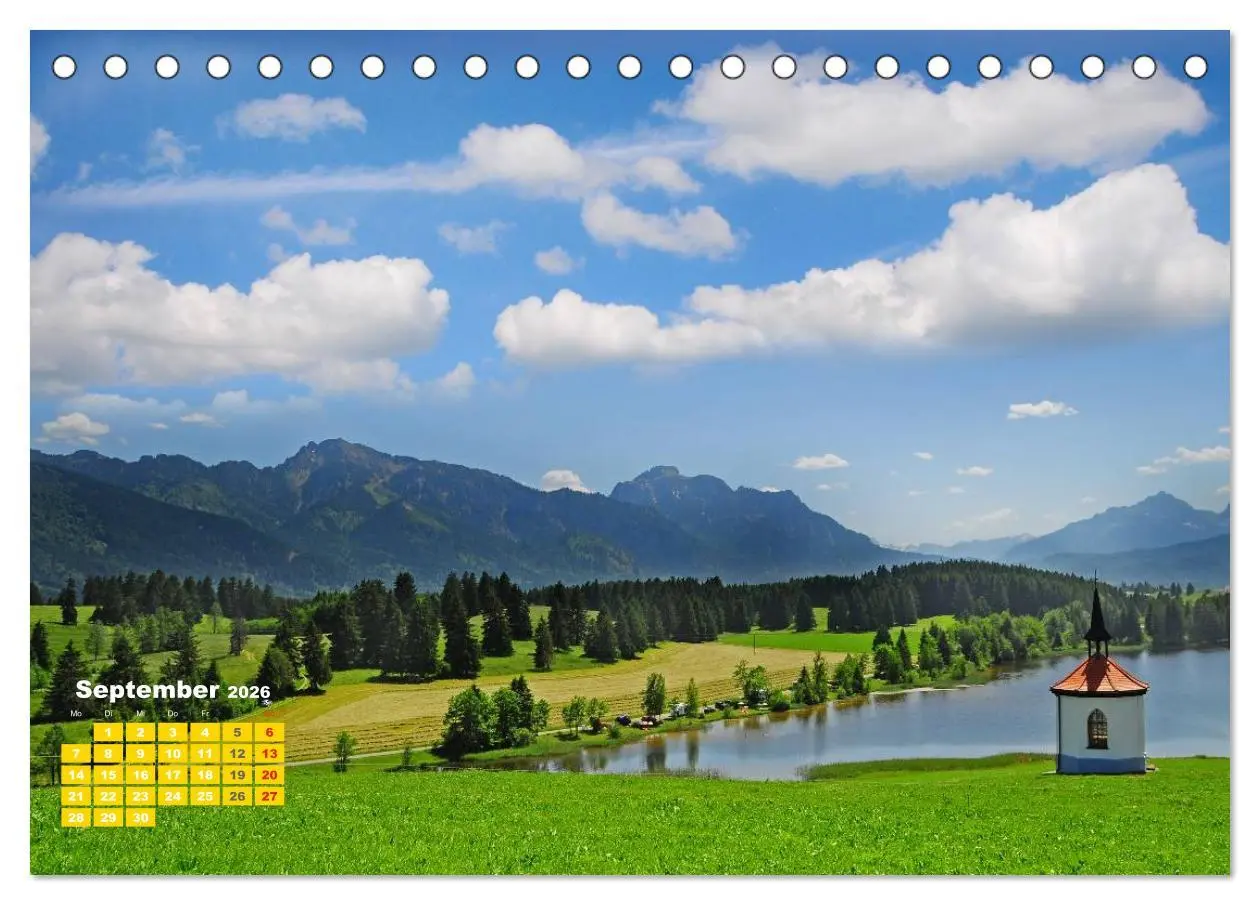 Bild: 9783457288382 | Seen in Bayern (Tischkalender 2026 DIN A5 quer), CALVENDO...