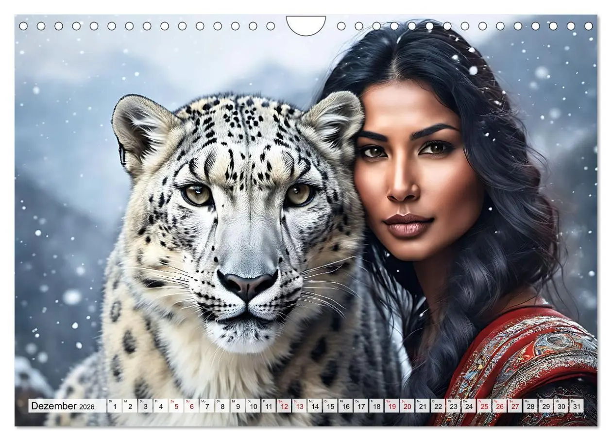 Bild: 9783457358382 | Raubtiere auf Kuschelkurs (Wandkalender 2026 DIN A4 quer), CALVENDO...