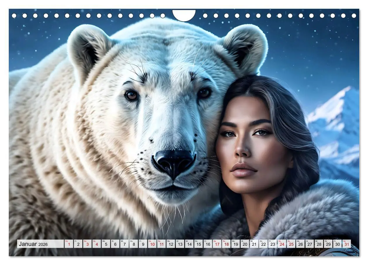 Bild: 9783457358382 | Raubtiere auf Kuschelkurs (Wandkalender 2026 DIN A4 quer), CALVENDO...