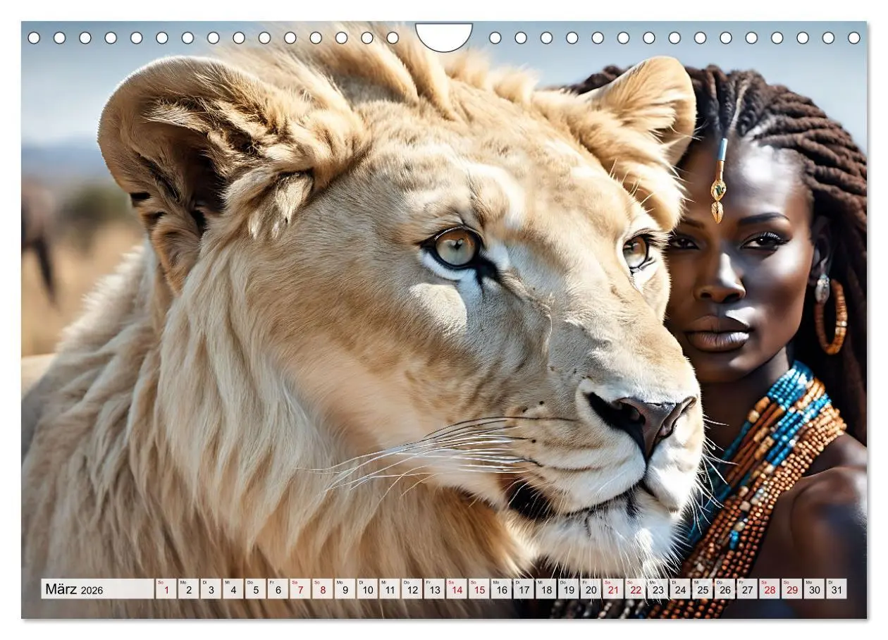 Bild: 9783457358382 | Raubtiere auf Kuschelkurs (Wandkalender 2026 DIN A4 quer), CALVENDO...