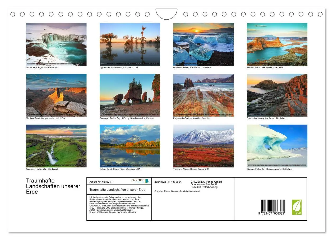 Bild: 9783457668382 | Traumhafte Landschaften unserer Erde (Wandkalender 2026 DIN A4...