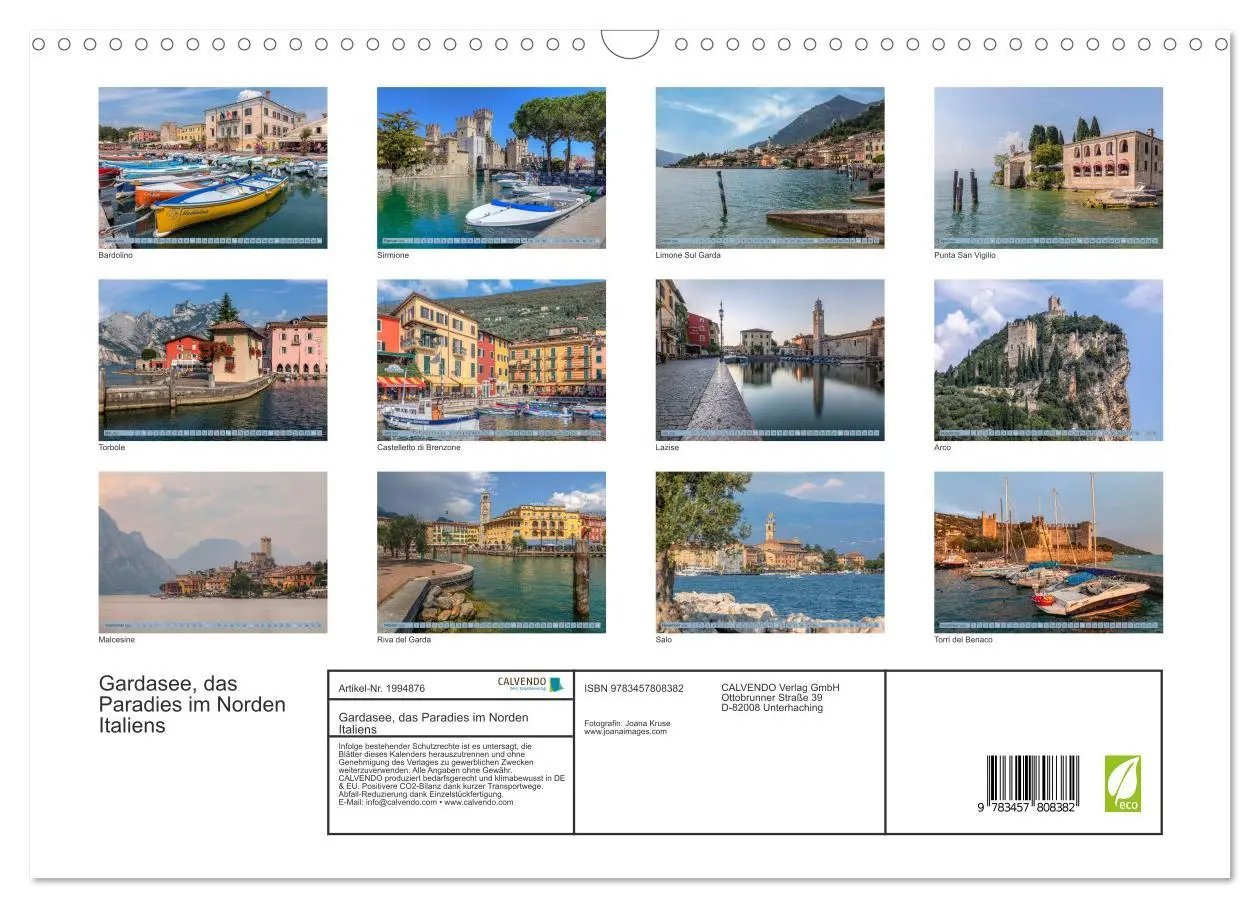 Bild: 9783457808382 | Gardasee, das Paradies im Norden Italiens (Wandkalender 2026 DIN A3...