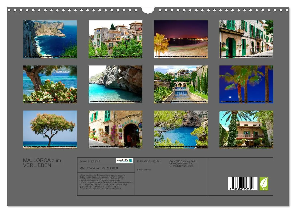 Bild: 9783516208382 | MALLORCA zum VERLIEBEN (Wandkalender 2026 DIN A3 quer), CALVENDO...