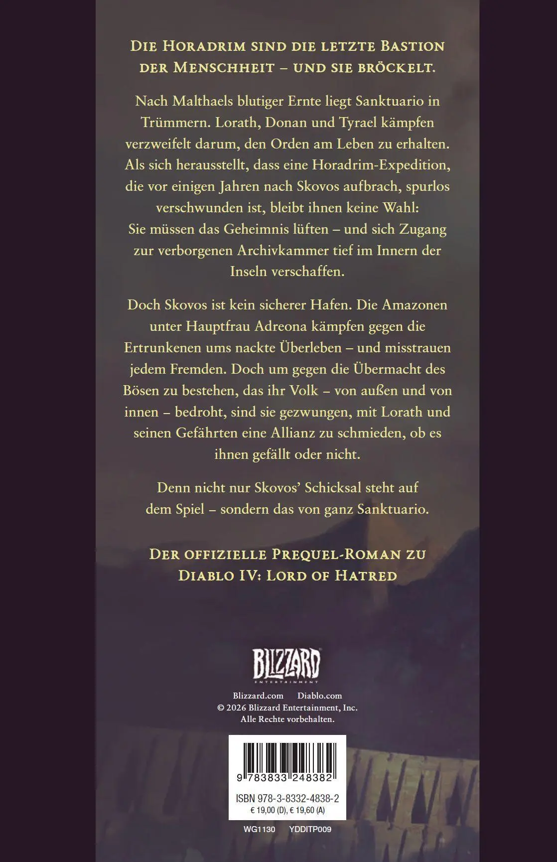 Rückseite: 9783833248382 | Diablo: Die Verschollenen | Roman zur Videogame-Reihe | Kirby | Buch