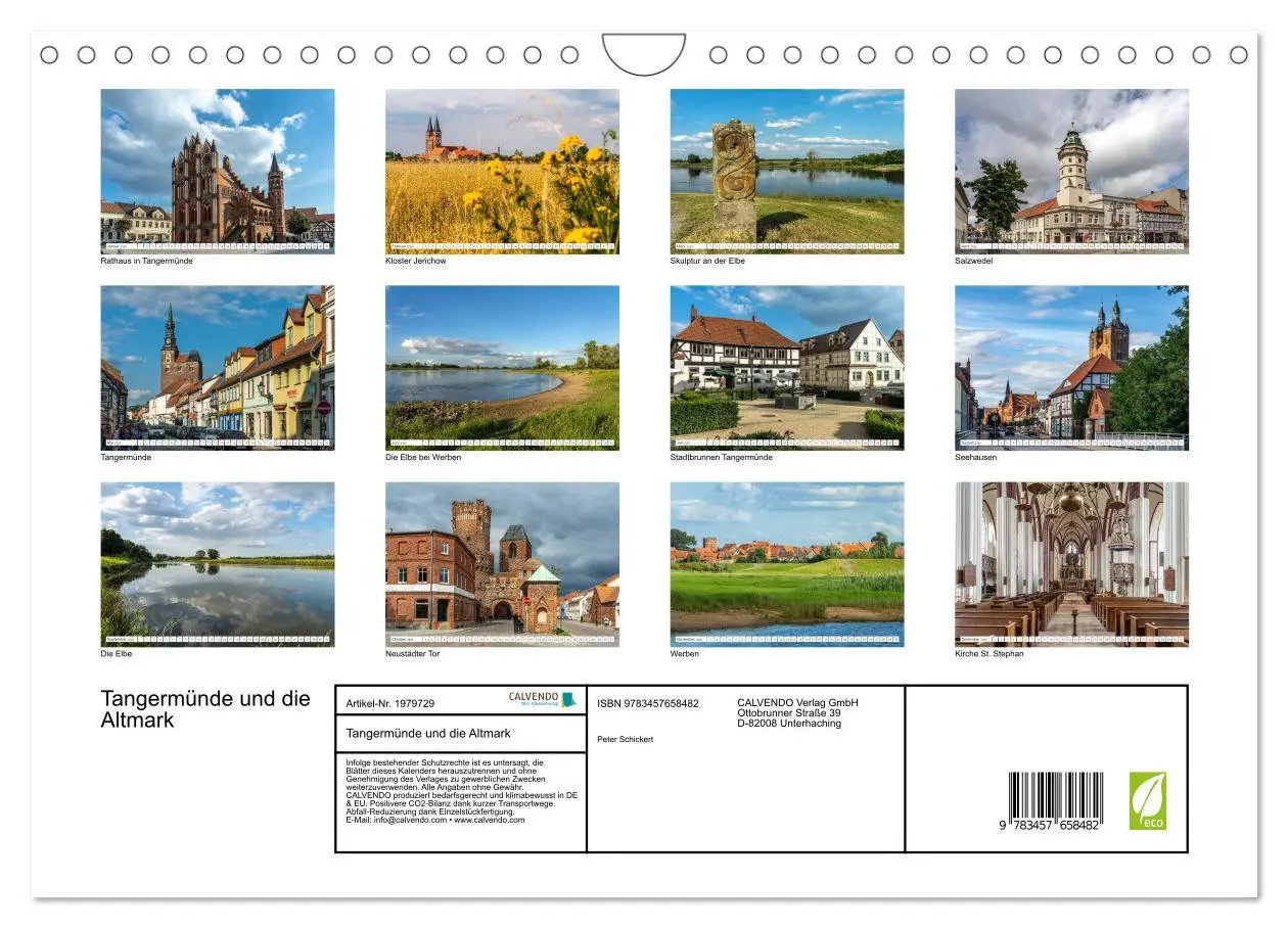 Bild: 9783457658482 | Tangermünde und die Altmark (Wandkalender 2026 DIN A4 quer),...