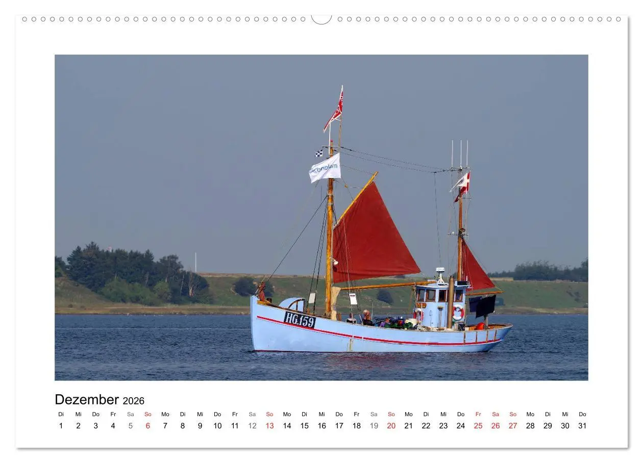 Bild: 9783457728482 | Segelschiffe auf dem Limfjord (hochwertiger Premium Wandkalender...