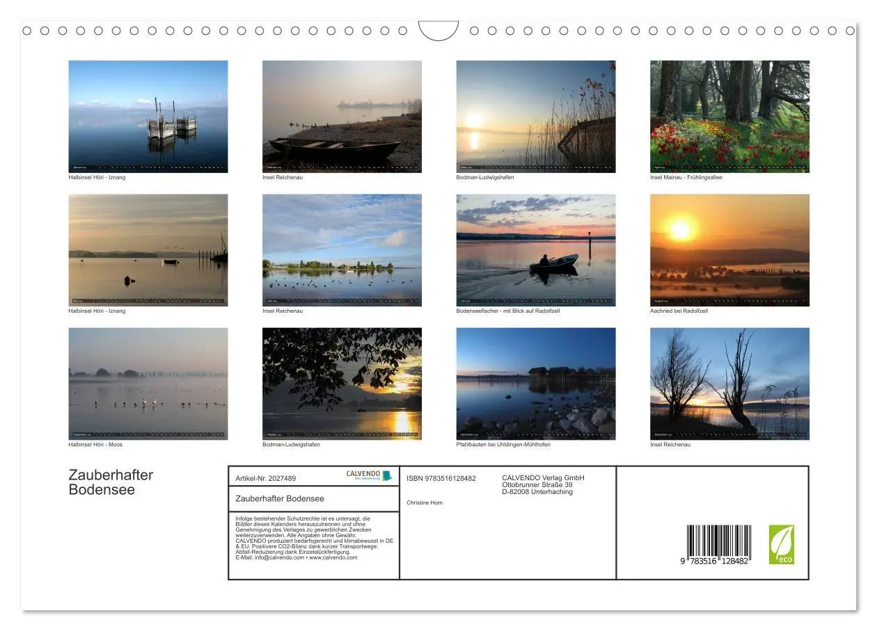 Bild: 9783516128482 | Zauberhafter Bodensee (Wandkalender 2026 DIN A3 quer), CALVENDO...
