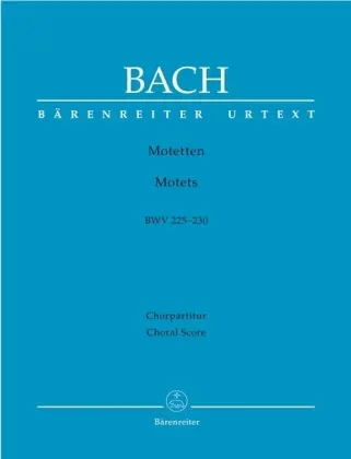 Cover: 9790006498482 | Motetten BWV 225-230, Partitur | Urtext | Johann Sebastian Bach | Buch