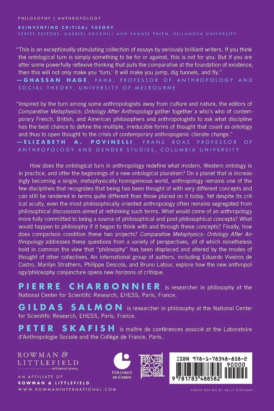 Rückseite: 9781783488582 | Comparative Metaphysics | Ontology After Anthropology | Taschenbuch