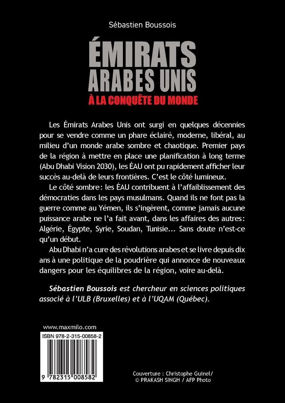 Rückseite: 9782315008582 | Émirats arabes unis à la conquête du monde | Sébastien Boussois | Buch