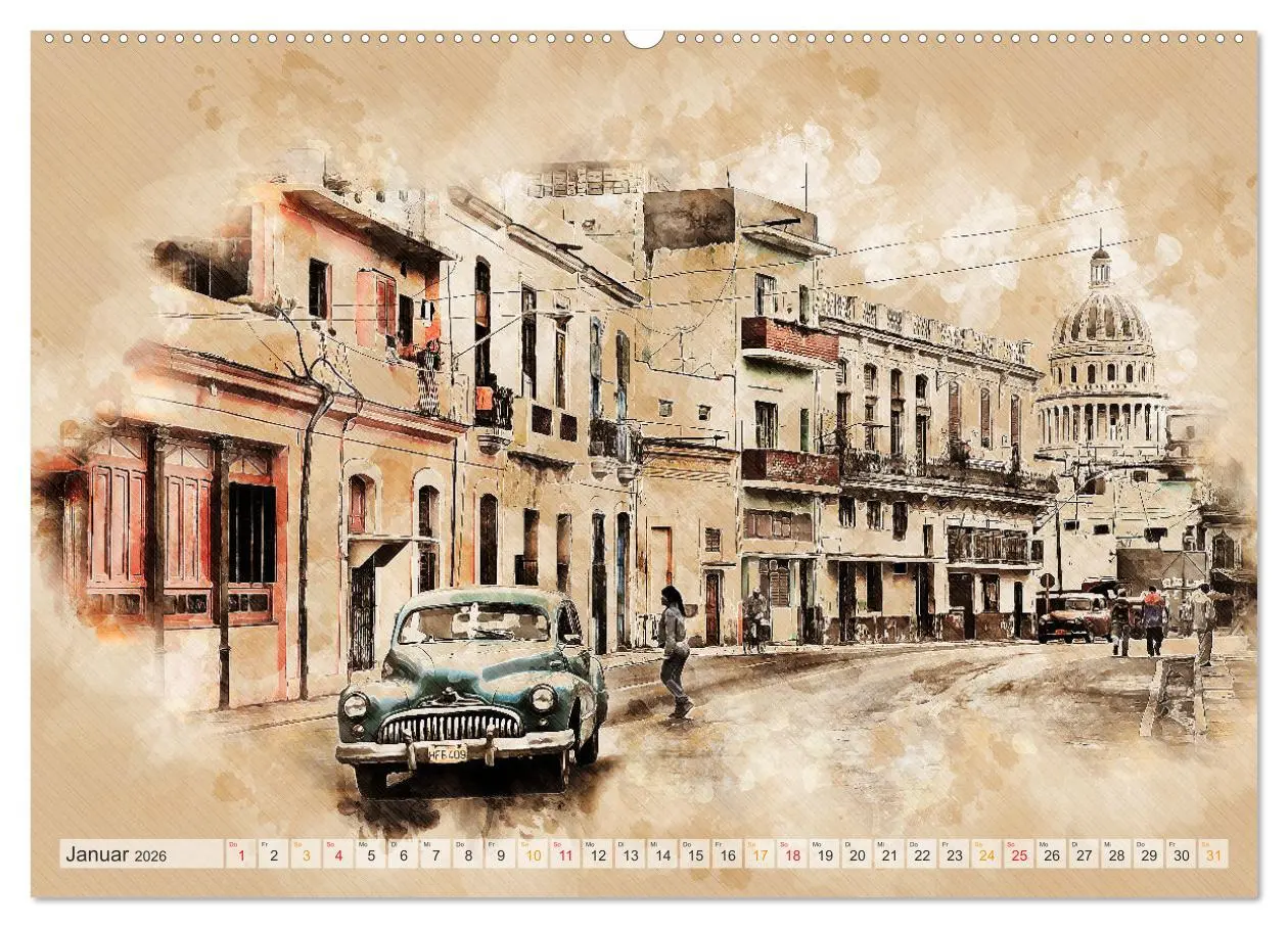 Bild: 9783457648582 | Cuba - Inselstaat in der Karibik (Wandkalender 2026 DIN A2 quer),...