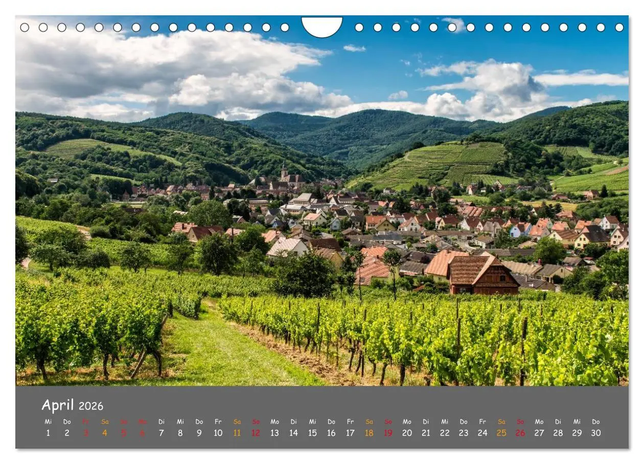 Bild: 9783516048582 | Eindrücke aus dem Elsass (Wandkalender 2026 DIN A4 quer), CALVENDO...
