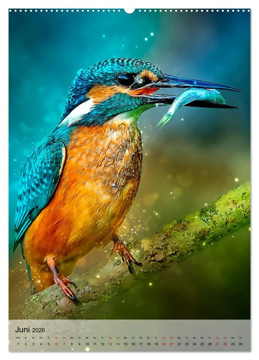Bild: 9783516358582 | Schillernder Eisvogel (hochwertiger Premium Wandkalender 2026 DIN...