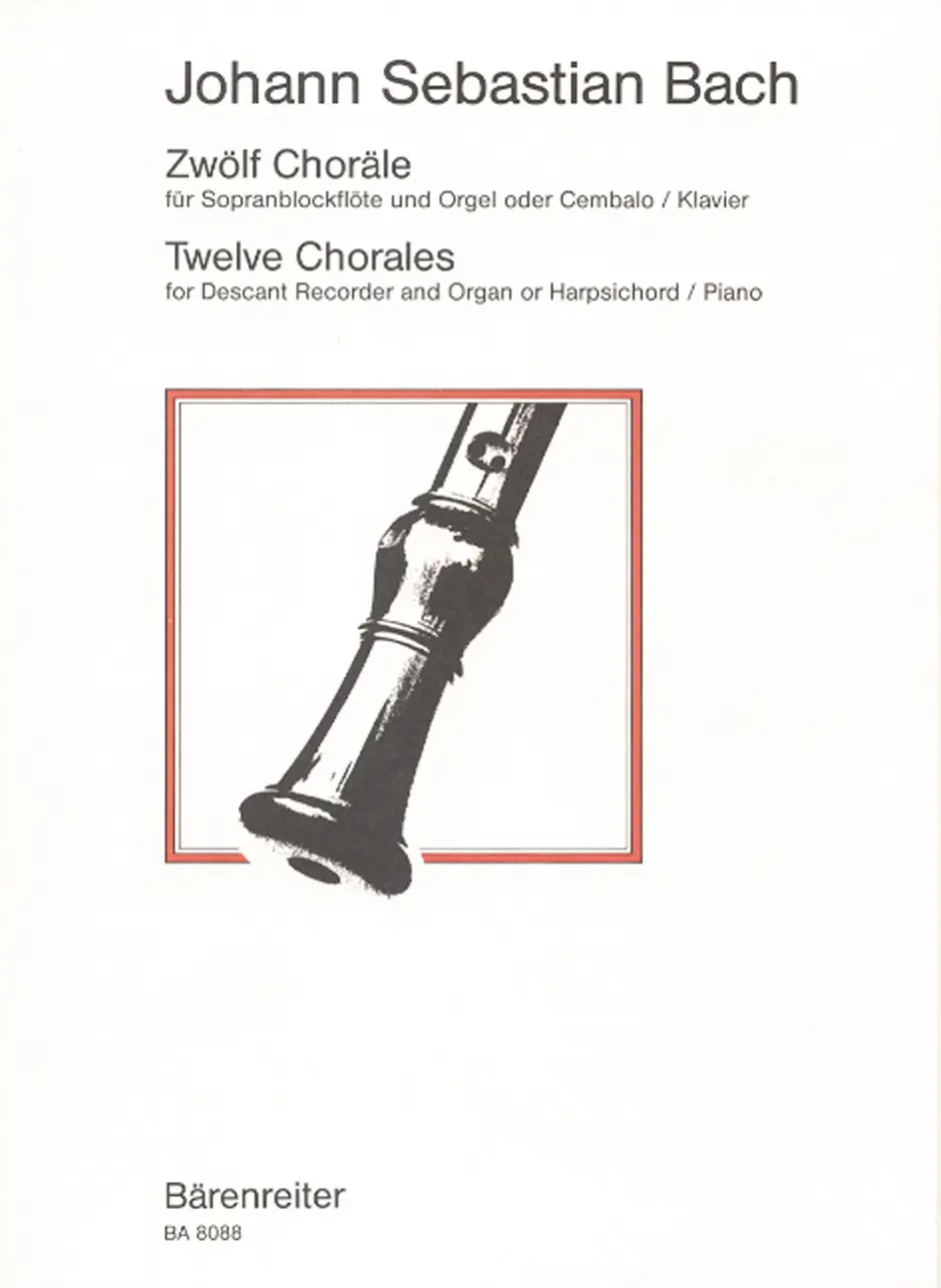Cover: 9790006488582 | Twelve Chorales for Descant | Johann Sebastian Bach