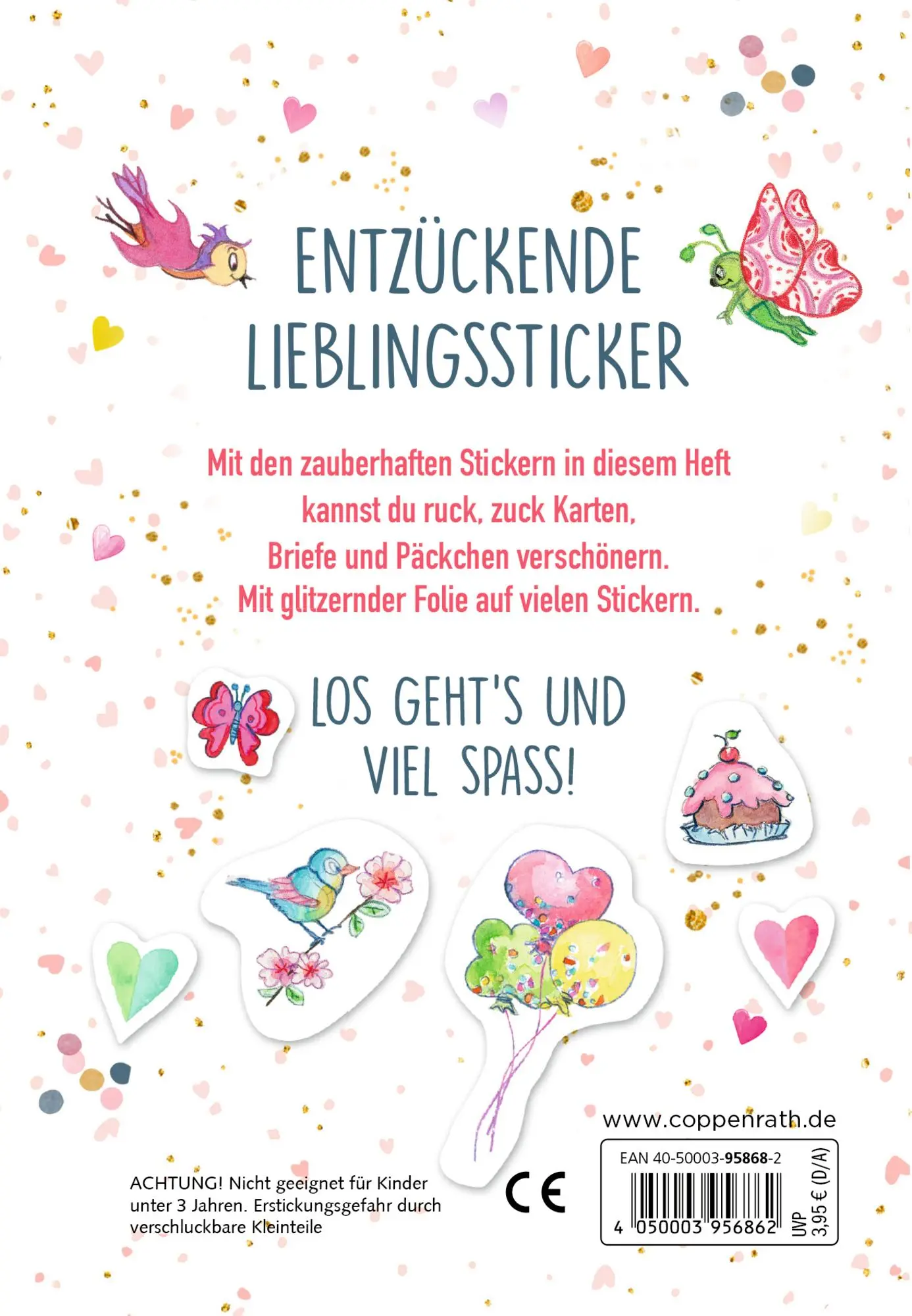 Rückseite: 4050003958682 | Glitzernde Lieblingssticker (Prinzessin Lillifee) | Finsterbusch