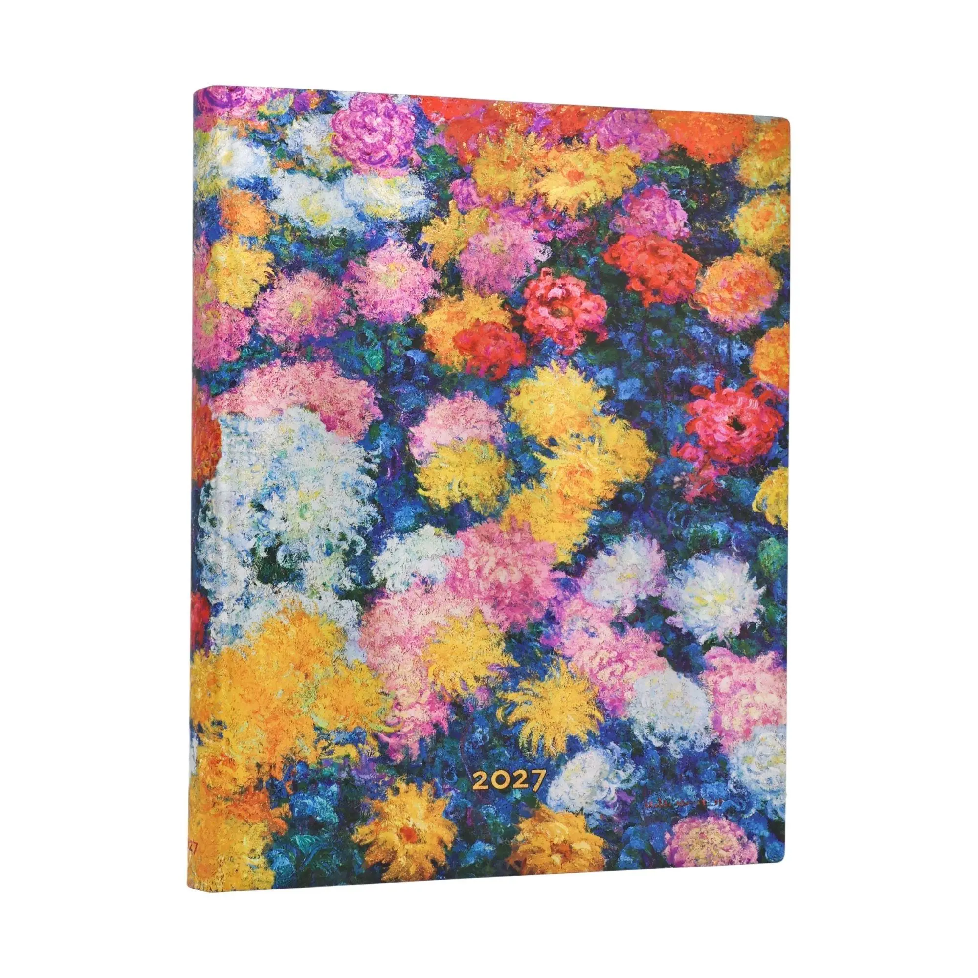 Cover: 9780349718682 | 12-Monatskalender 2027 Monets Chrysanthemen Ultra Tagesüberblick