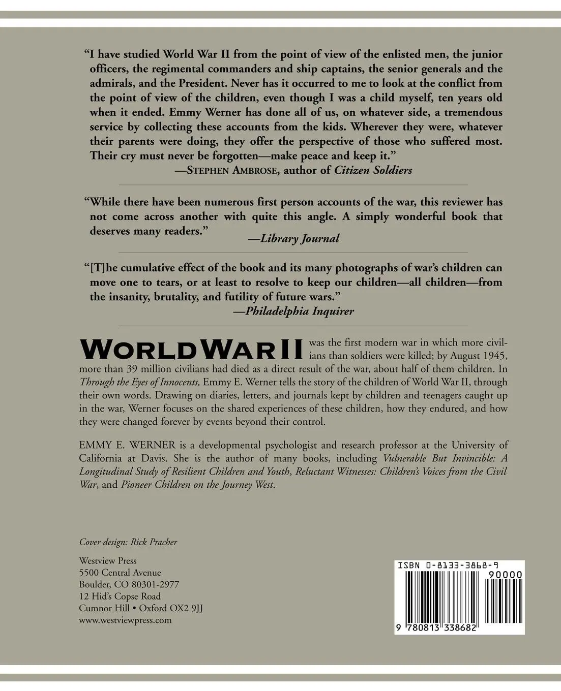 Rückseite: 9780813338682 | Through the Eyes of Innocents | Children Witness World War II | Werner