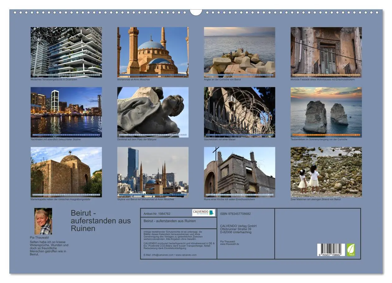 Bild: 9783457708682 | Beirut - auferstanden aus Ruinen (Wandkalender 2026 DIN A2 quer),...