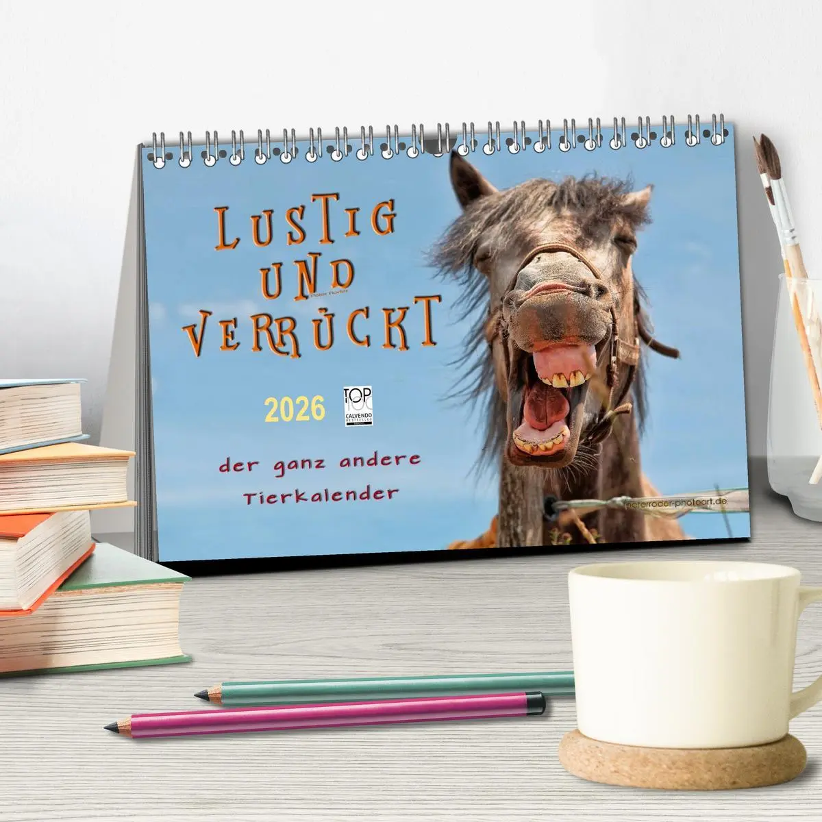 Bild: 9783457948682 | Lustig und verrückt - der ganz andere Tierkalender (Tischkalender...