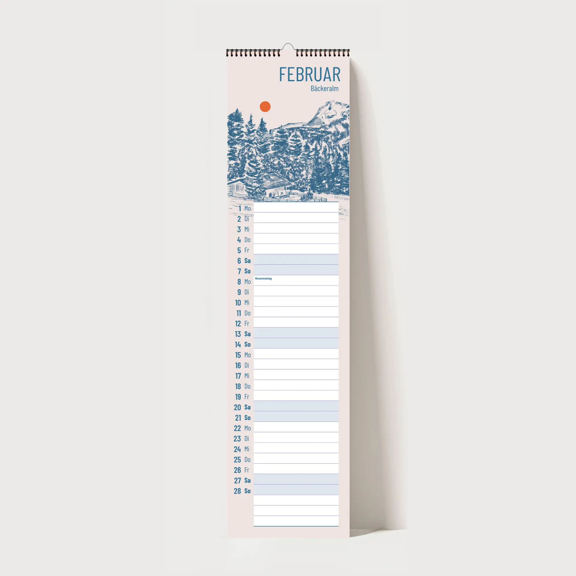 Bild: 9783690288682 | Küchenkalender 2027 - Chiemgauer Almen Handgezeichneter...