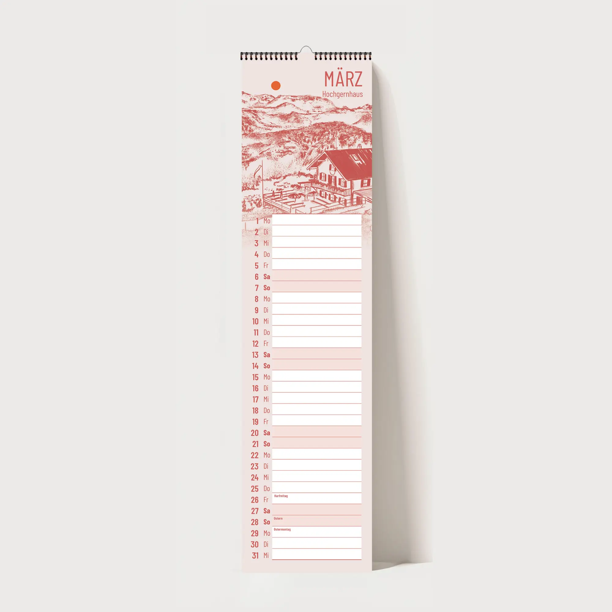 Bild: 9783690288682 | Küchenkalender 2027 - Chiemgauer Almen Handgezeichneter...