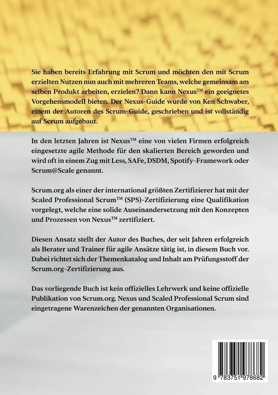 Rückseite: 9783751978682 | Nexus - Scrum für mehrere Teams | Paul C. Müller | Taschenbuch | 76 S.
