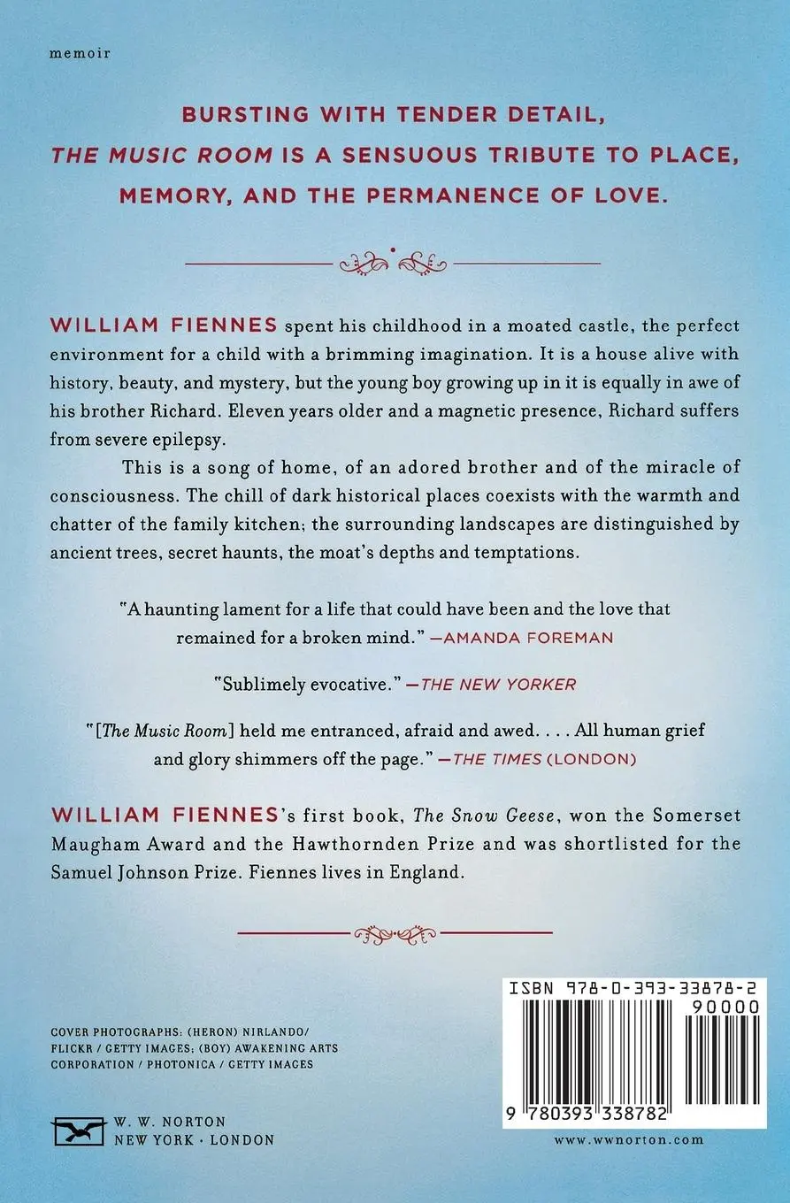 Rückseite: 9780393338782 | The Music Room | A Memoir | William Fiennes | Taschenbuch | Englisch