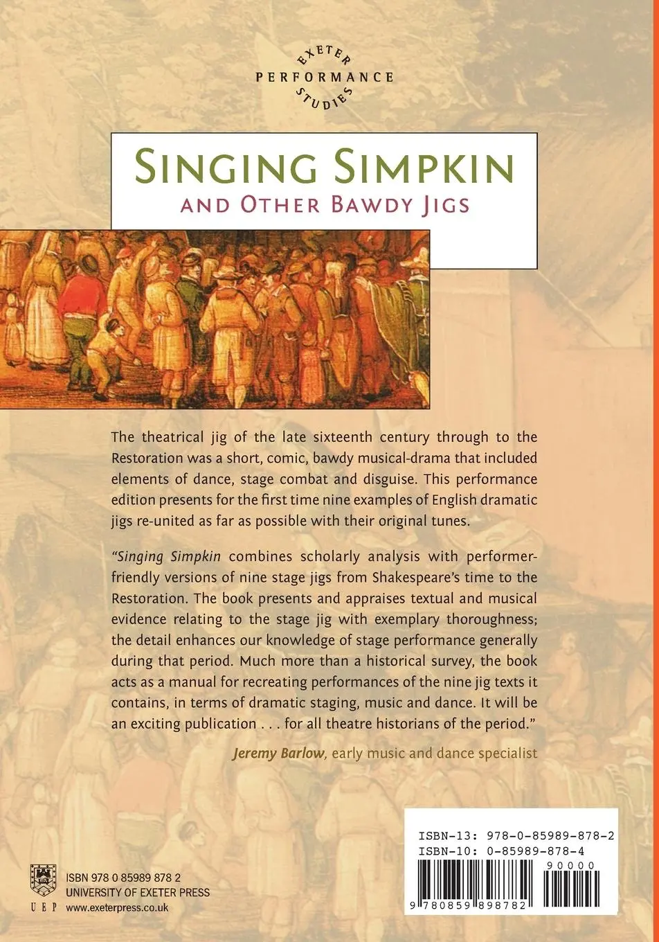 Rückseite: 9780859898782 | Singing Simpkin and other Bawdy Jigs | Roger Clegg (u. a.) | Buch