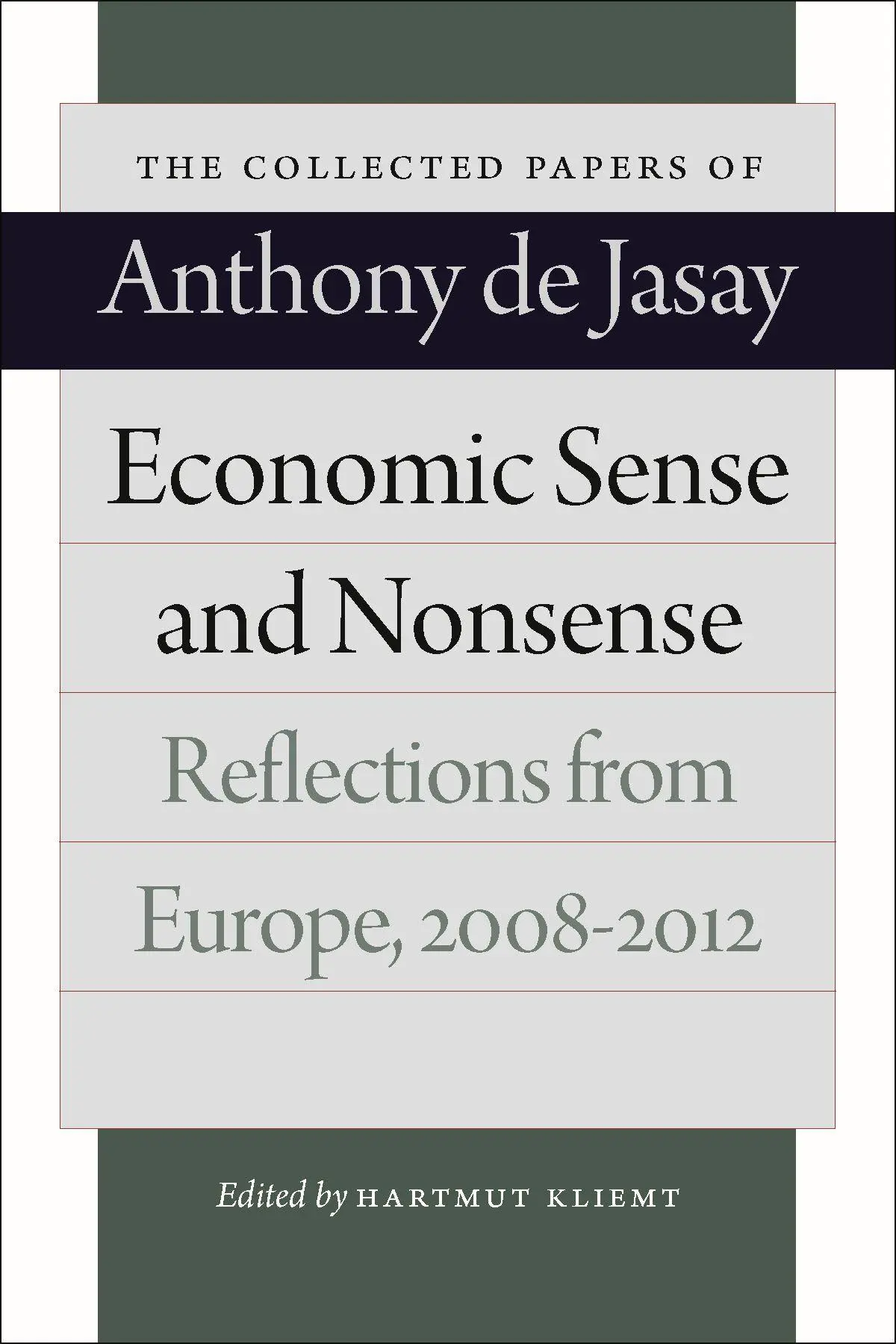 Cover: 9780865978782 | Economic Sense and Nonsense | Reflections from Europe, 2008-2012