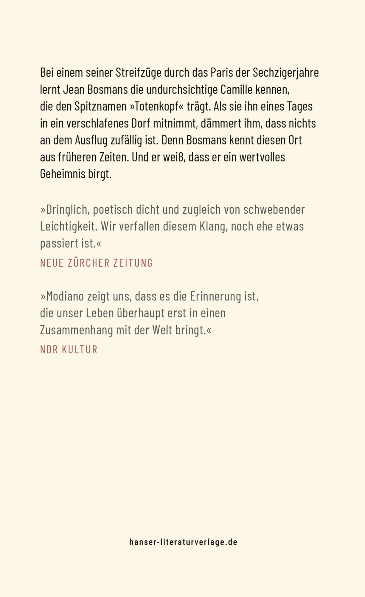 Bild: 9783446288782 | Unterwegs nach Chevreuse | Roman | Patrick Modiano | Taschenbuch
