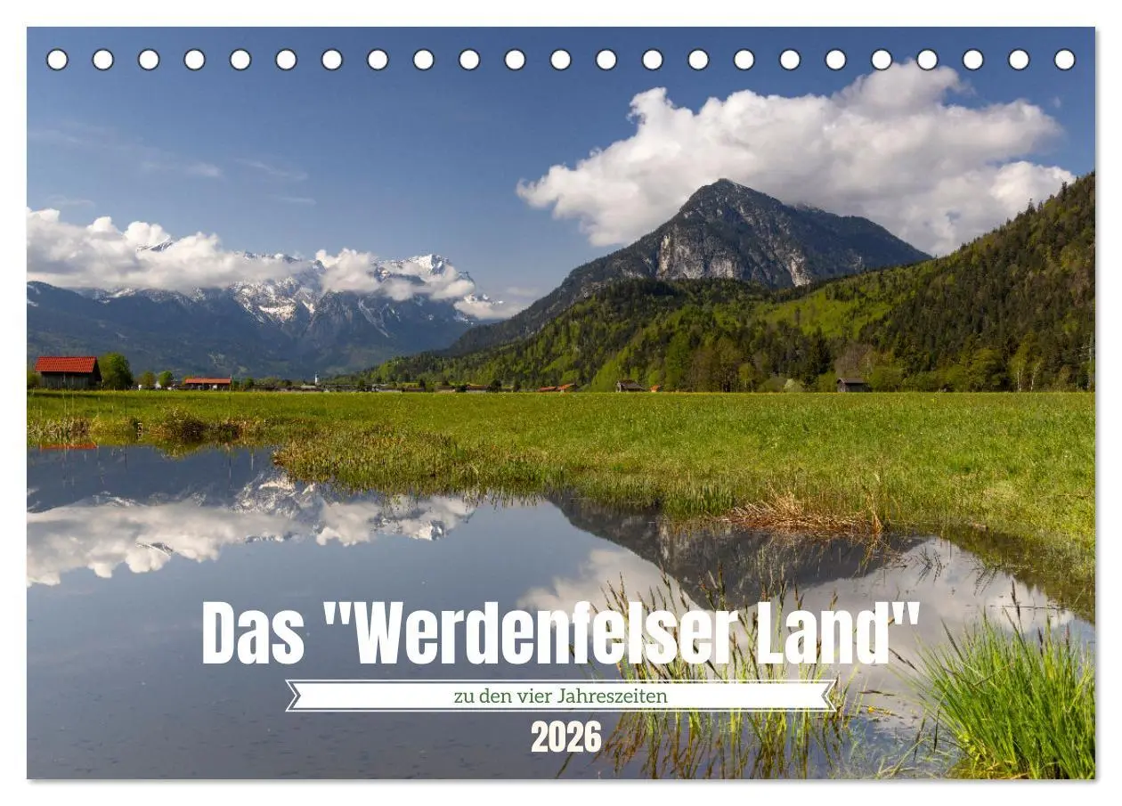 Cover: 9783457488782 | Werdenfelser Land (Tischkalender 2026 DIN A5 quer), CALVENDO...