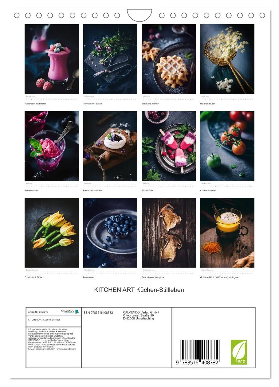 Bild: 9783516408782 | KITCHEN ART Küchen-Stillleben (Wandkalender 2026 DIN A4 hoch),...