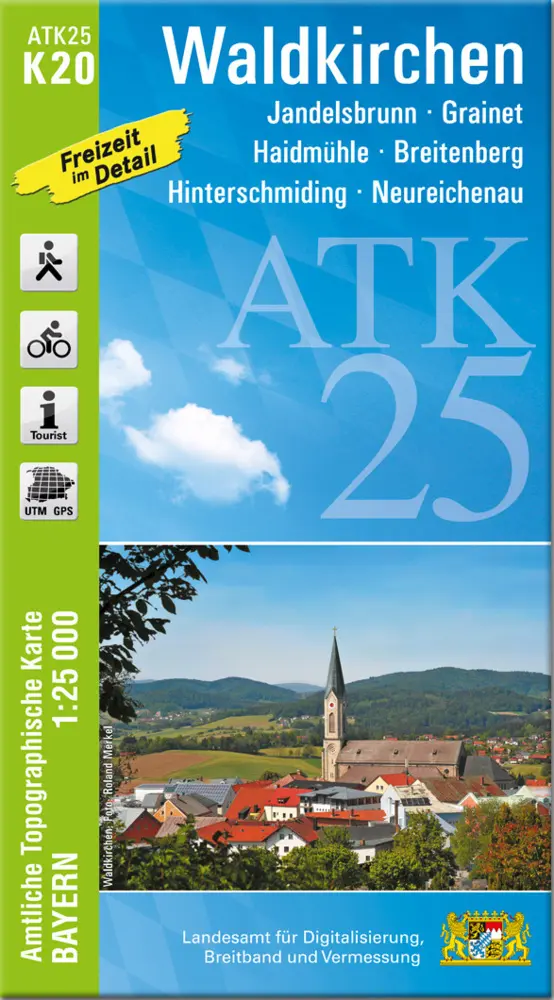 Cover: 9783899338782 | ATK25-K20 Waldkirchen (Amtliche Topographische Karte 1:25000) | 2022