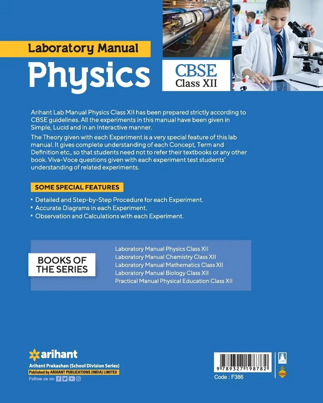 Rückseite: 9789327198782 | CBSE Laboratory Manual Physics Class 12th | Er. Akash Shukla | Buch