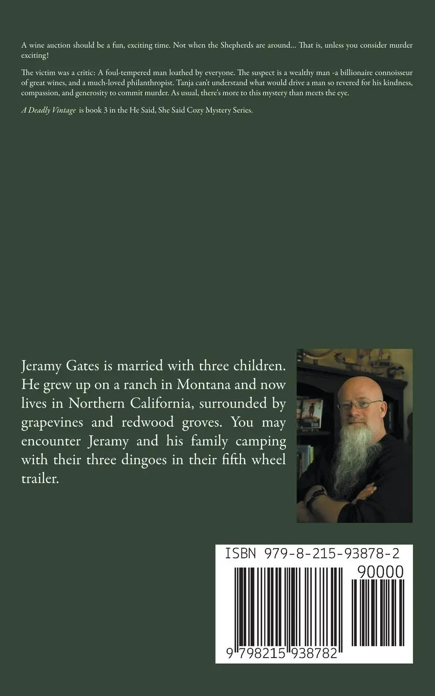 Rückseite: 9798215938782 | A Deadly Vintage | Jeramy Gates | Taschenbuch | Englisch | 2019