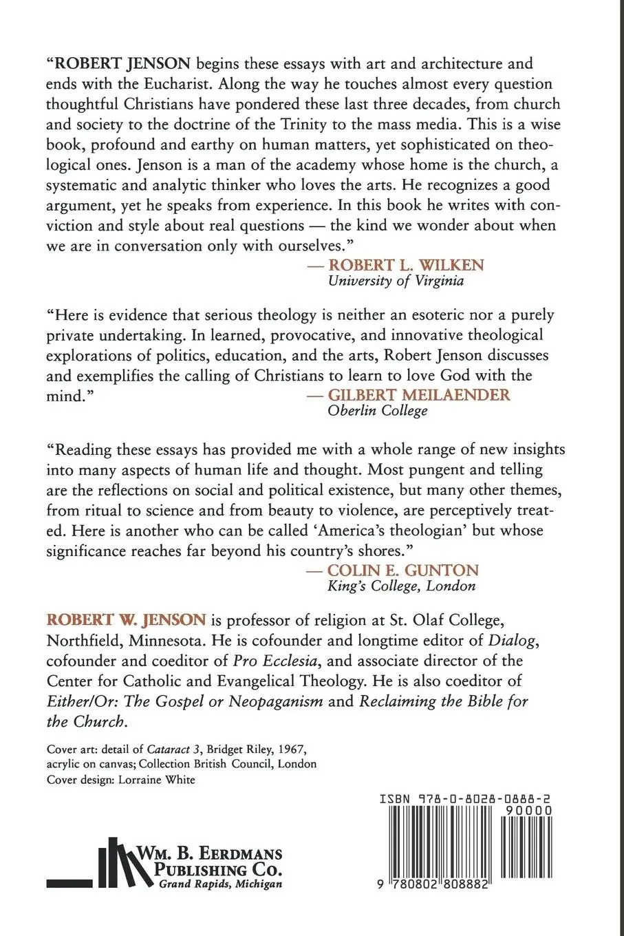 Rückseite: 9780802808882 | Essays in Theology of Culture | Robert W. Jenson | Taschenbuch | 1995