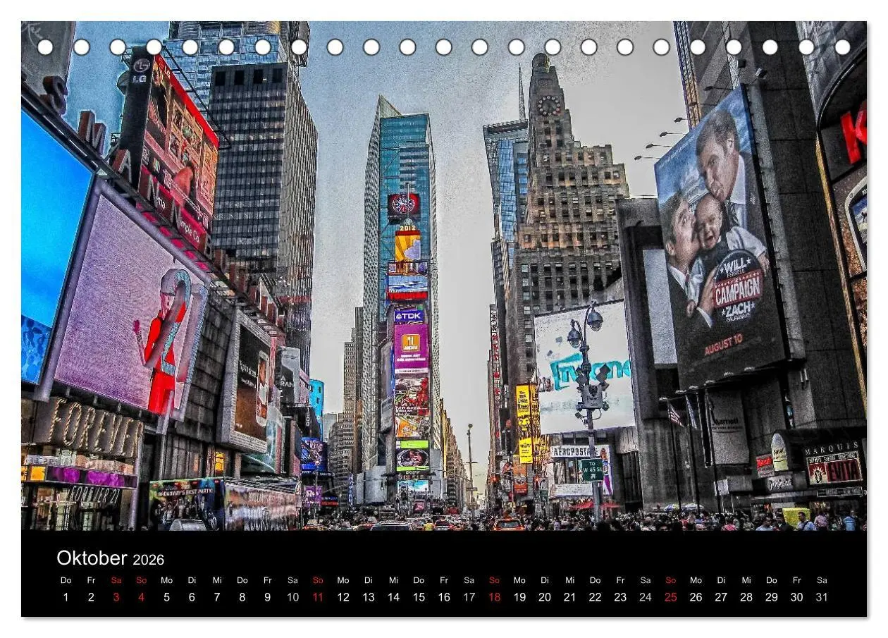 Bild: 9783516188882 | New York feeling (Tischkalender 2026 DIN A5 quer), CALVENDO...