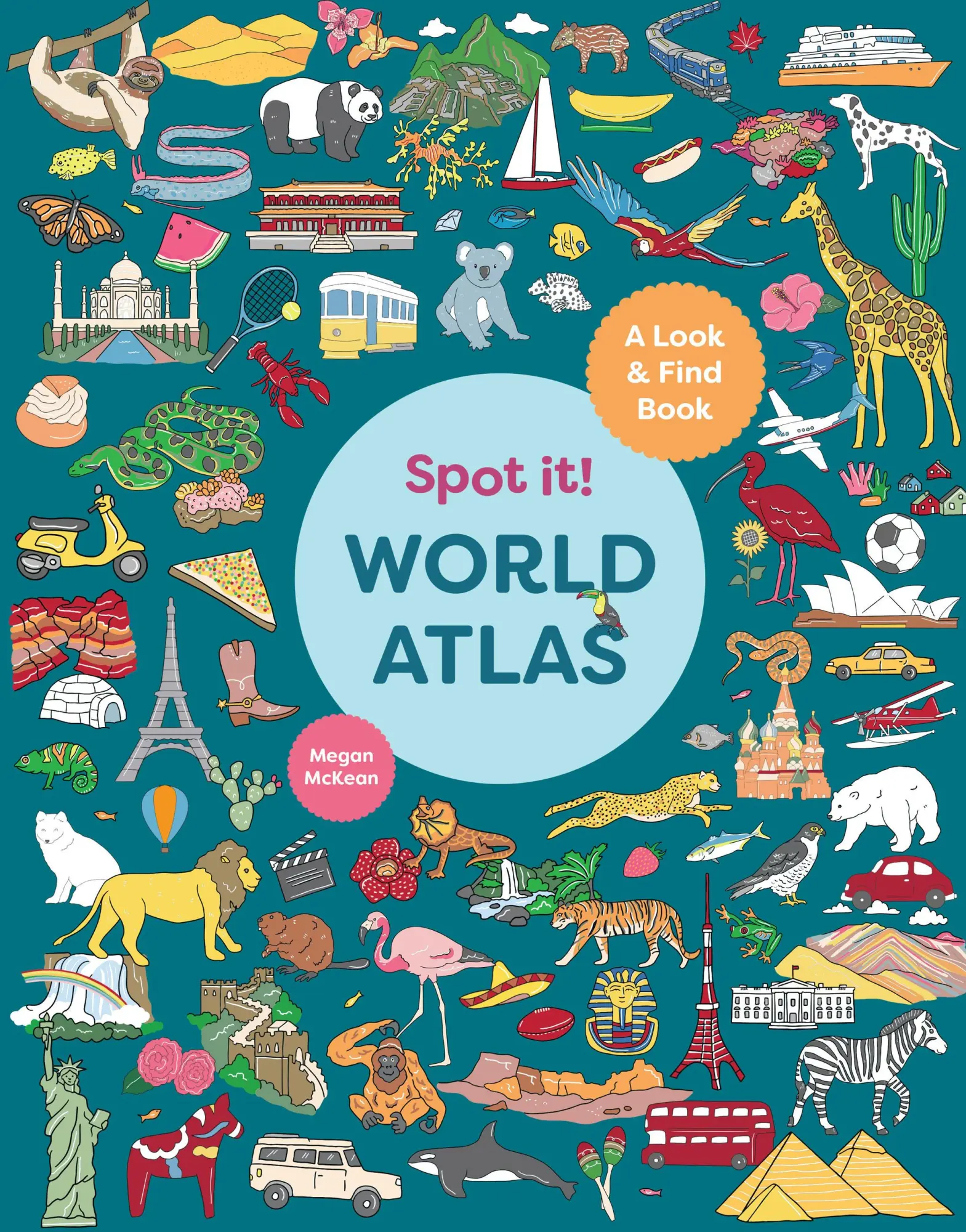 Cover: 9781741178982 | Spot It! World Atlas | A Look-and-Find Book | Megan McKean | Buch