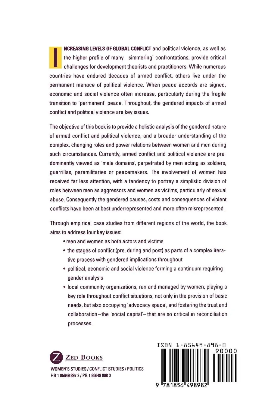 Rückseite: 9781856498982 | Victims, Perpetrators or Actors? | Caroline O. N. Moser (u. a.) | Buch