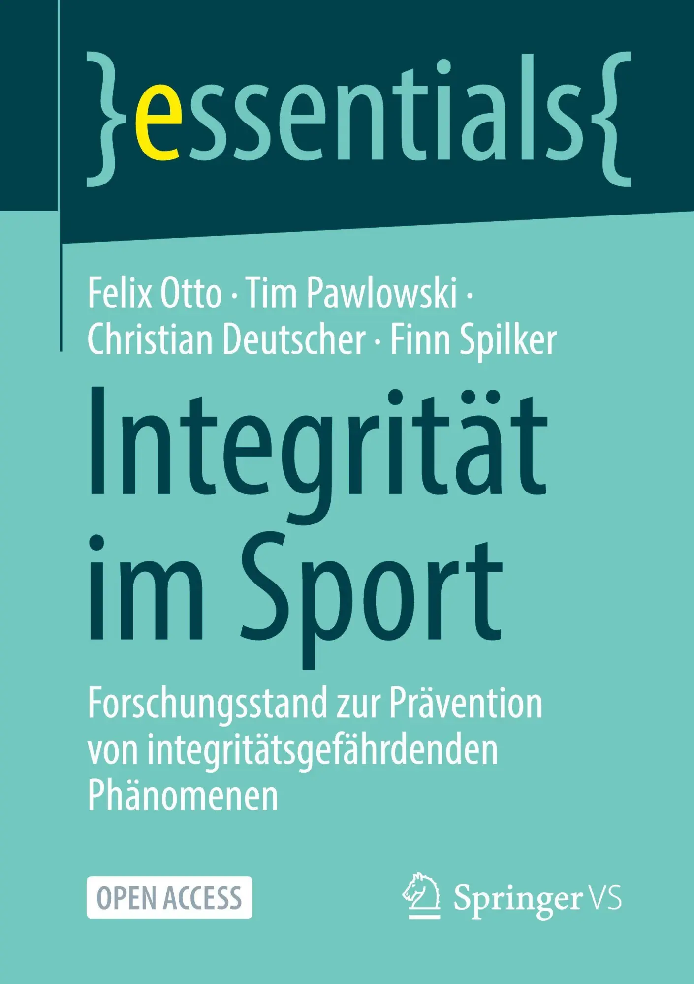 Cover: 9783658508982 | Integrität im Sport | Felix Otto (u. a.) | Taschenbuch | xii | Deutsch
