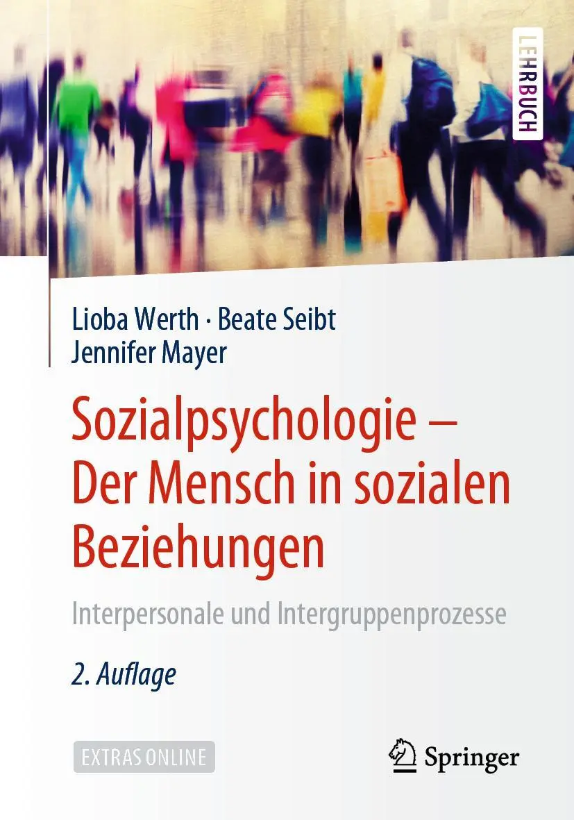 Cover: 9783662538982 | Sozialpsychologie: Der Mensch in sozialen Beziehungen | Werth (u. a.)