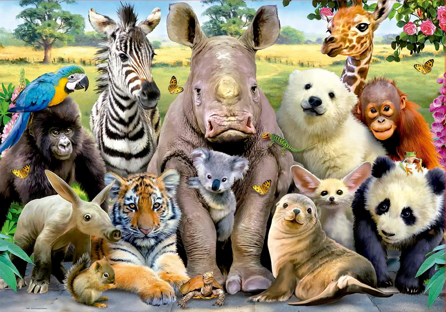 Bild: 8412668159082 | Educa - Lustige Zootiere - Puzzle 300 Teile | Howard Robinson | Spiel