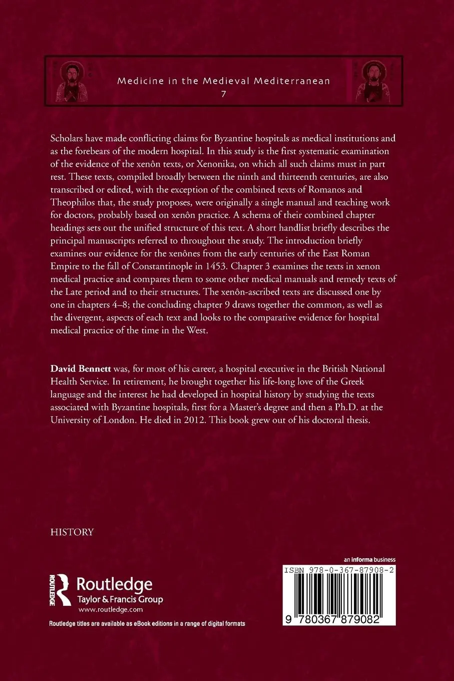 Rückseite: 9780367879082 | Medicine and Pharmacy in Byzantine Hospitals | David Bennett | Buch