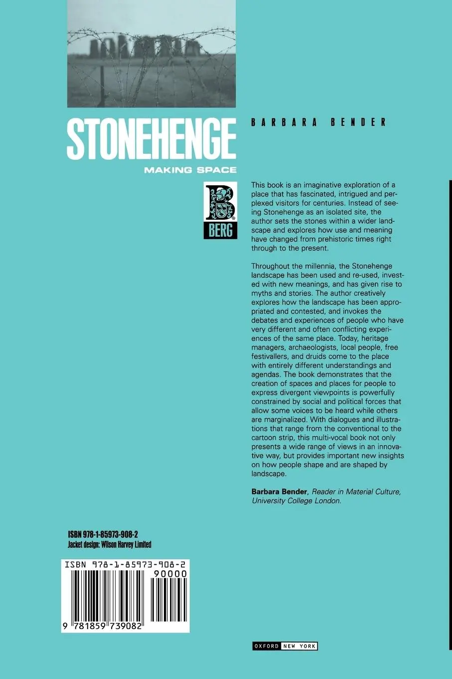 Rückseite: 9781859739082 | Stonehenge | Making Space | Barbara Bender | Taschenbuch | Englisch
