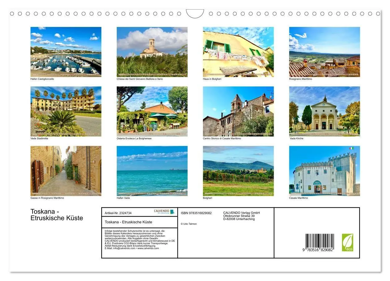 Bild: 9783516829082 | Toskana - Etruskische Küste (Wandkalender 2027 DIN A3 quer),...
