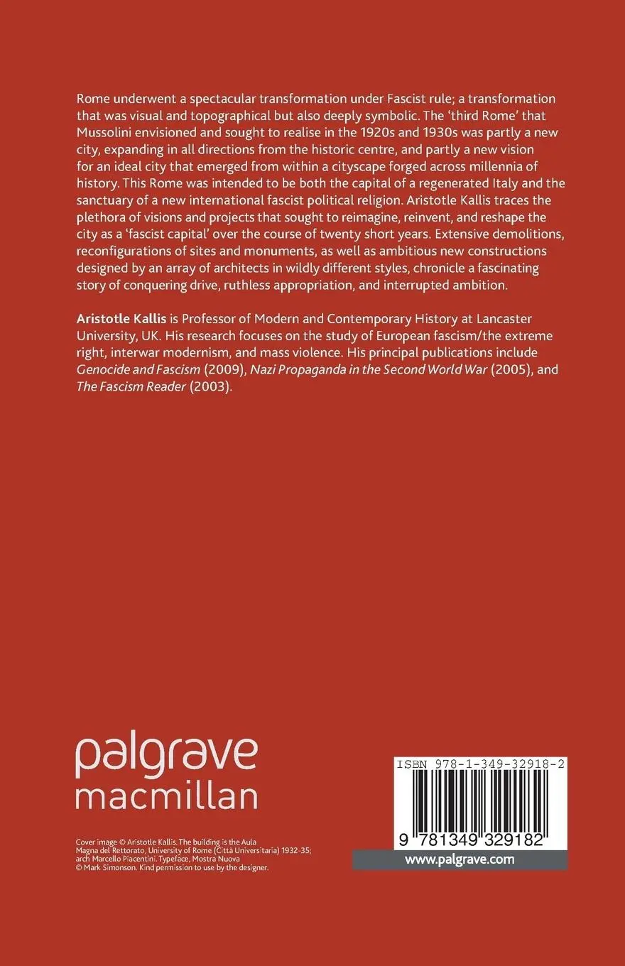 Rückseite: 9781349329182 | The Third Rome, 1922-43 | The Making of the Fascist Capital | Kallis