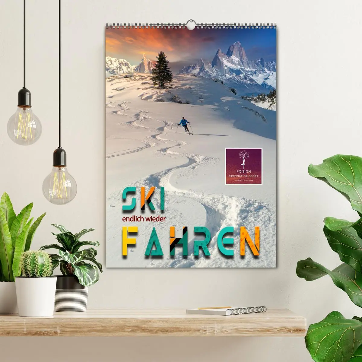 Bild: 9783516369182 | Endlich wieder Skifahren (Wandkalender 2026 DIN A2 hoch), CALVENDO...