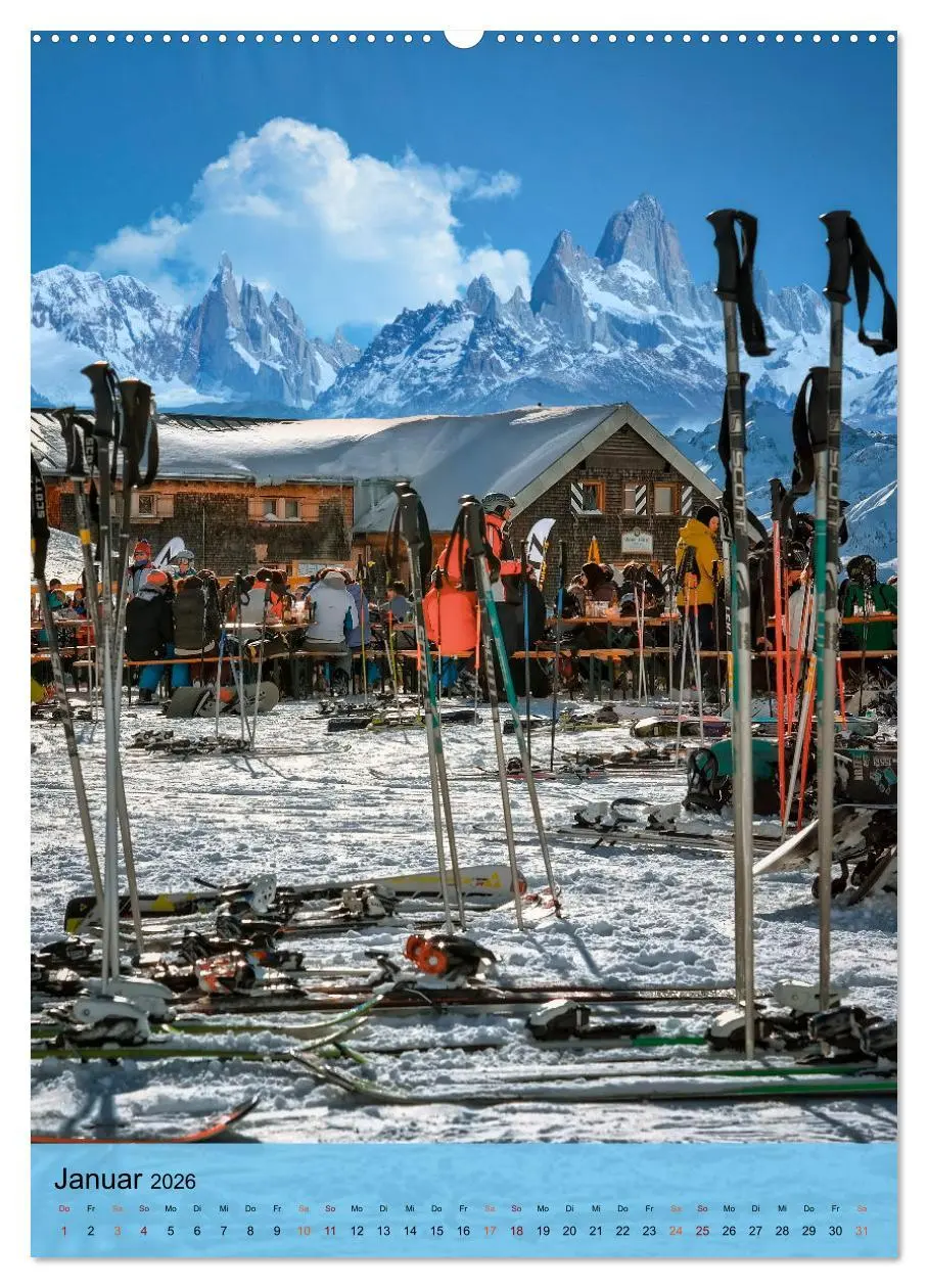 Bild: 9783516369182 | Endlich wieder Skifahren (Wandkalender 2026 DIN A2 hoch), CALVENDO...